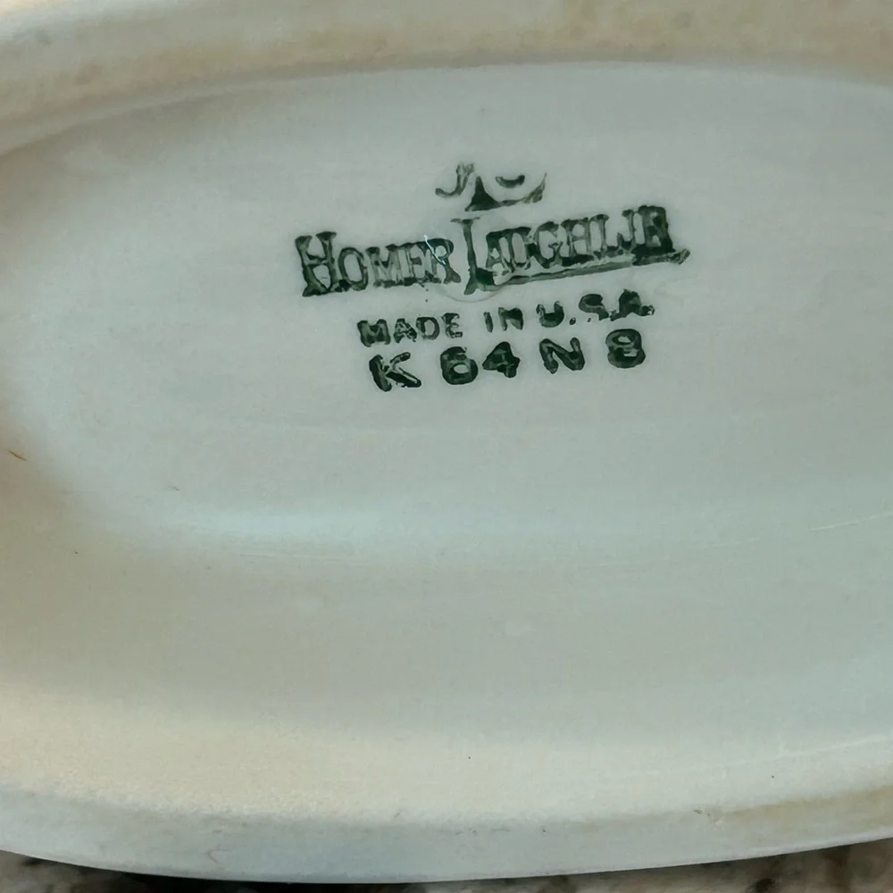 Homer Laughlin Gravy Boat Pink Dogwood Liberty Gold Trim Vintage 1954 - Picture 6 of 6